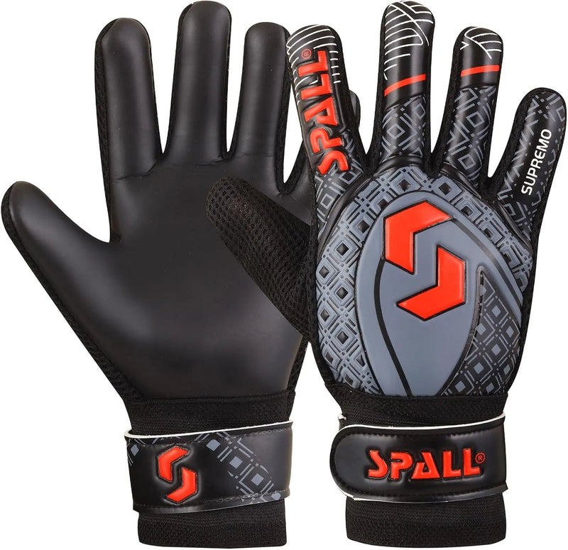 Goalkeeper Gloves Strong Grip with Finger Spine Double Wrist Protection Prevent Injuries for The Toughest Saves Goalie Training Gloves for Youth & Adult | Ideal for All Surfaces, Kids & Adults