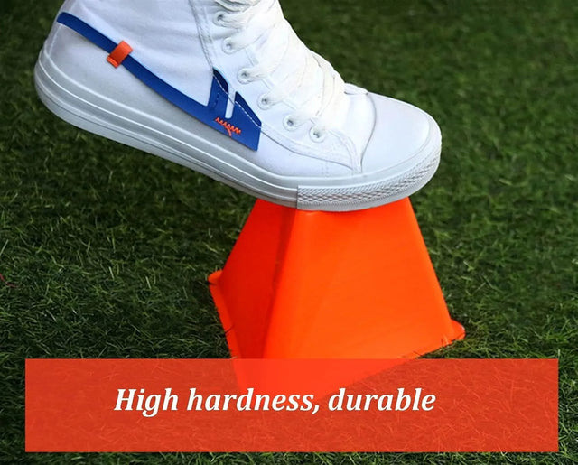 Sports Cones Children's Football Plastic Cone, 15cm/7", for Training, Football, Sports, Field Traffic Cones, | Ideal for All Surfaces, Kids & Adults | Match-Ready | Includes Pump & Needle | Durable & performance