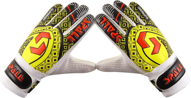 Goalkeeper Gloves Strong Grip with Finger Spine Double Wrist Protection Prevent Injuries for The Toughest Saves Goalie Training Gloves for Youth & Adult | Ideal for All Surfaces, Kids & Adults