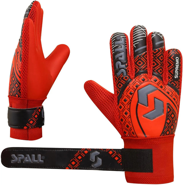 Goalkeeper Gloves Strong Grip with Finger Spine Double Wrist Protection Prevent Injuries for The Toughest Saves Goalie Training Gloves for Youth & Adult | Ideal for All Surfaces, Kids & Adults