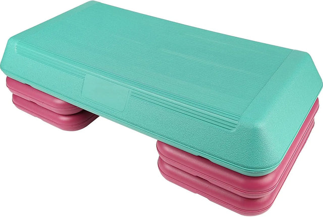 Stepper Exercise Platform Aerobic Step Exercise Training Workout Stepper Workout Deck with Adjustable Riser Yoga Step For Home Gym Cardio & Palesta Pilates Yoga Sports