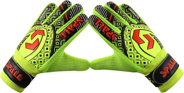 Goalkeeper Gloves Strong Grip with Finger Spine Double Wrist Protection Prevent Injuries for The Toughest Saves Goalie Training Gloves for Youth & Adult | Ideal for All Surfaces, Kids & Adults
