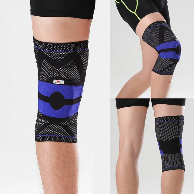 Silicone Shock-Absorbing Knee Support-Multi-Purpose Knee Brace-Knee Supporter for Men are Comfortable and Breathable-Knee Pads That Relieve Knee Pressure | Ideal for All Surfaces, Kids & Adults