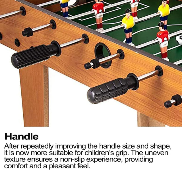 Tabletop Foosball Table: Portable Mini Table Football/Soccer Game Set for Adults and Kids - Includes Two Balls and Score Keeper | Ideal for All Surfaces, Kids & Adults | Match-Ready | Includes Pump & Needle