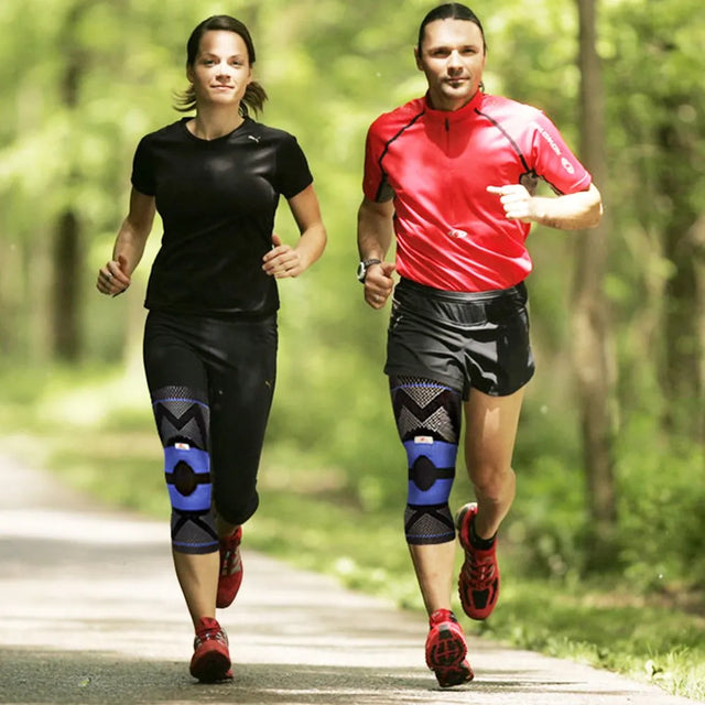 Silicone Shock-Absorbing Knee Support-Multi-Purpose Knee Brace-Knee Supporter for Men are Comfortable and Breathable-Knee Pads That Relieve Knee Pressure | Ideal for All Surfaces, Kids & Adults