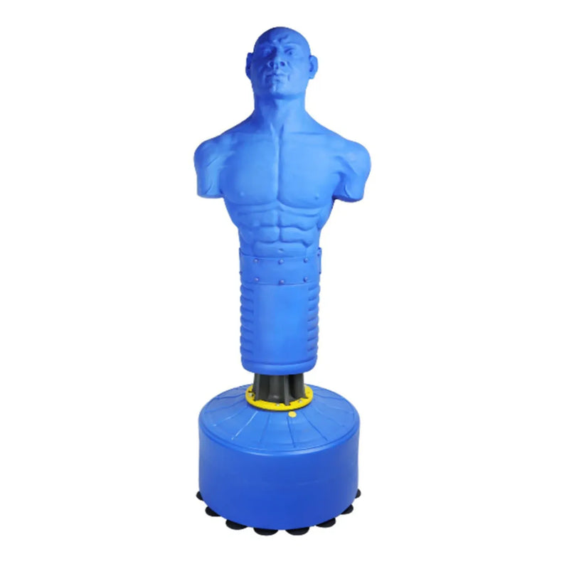 Boxing Mannequin with Round Stand ? Blue Color | Ideal for All Surfaces, Kids & Adults | Match-Ready | Includes Pump & Needle | Durable & Long-Lasting Performance