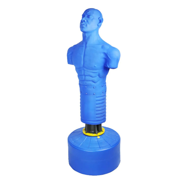 Boxing Mannequin with Round Stand ? Blue Color | Ideal for All Surfaces, Kids & Adults | Match-Ready | Includes Pump & Needle | Durable & Long-Lasting Performance