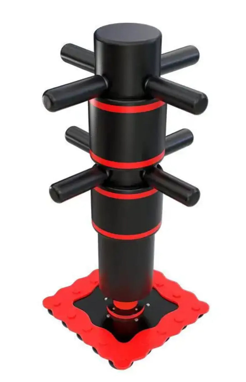 Vertical Boxing Sandbag Dual-Use Wing Chun Rotating Wooden Dummy for Kung fu Wushu 231240 | Ideal for All Surfaces, Kids & Adults | Match-Ready | Includes Pump & Needle | Durable & Long-Lasting Performance