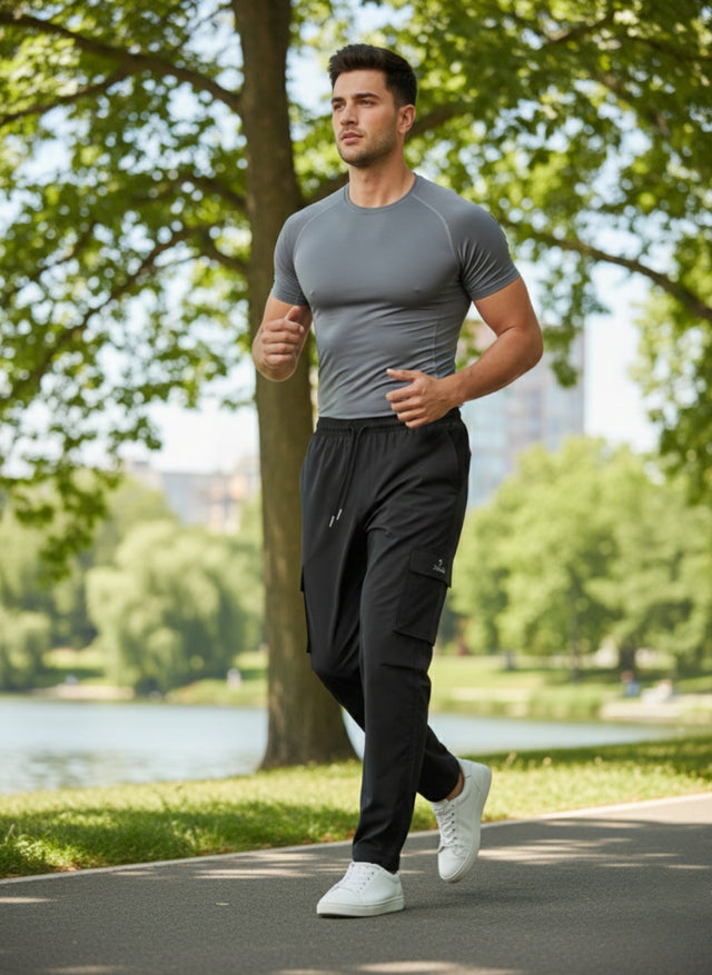 SPALL Unisex Track Pants – Premium Sports Joggers for Men & Women, Comfortable Athletic Training Pants, Black Blue Maroon, Sizes M L XL