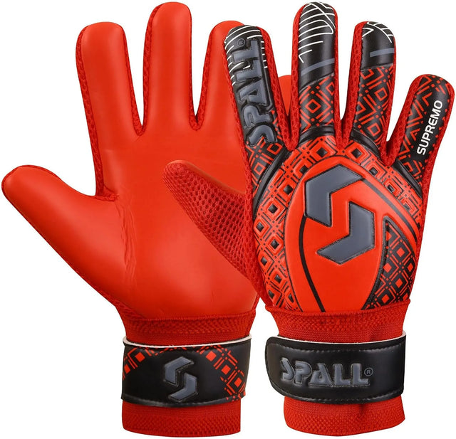 Goalkeeper Gloves Strong Grip with Finger Spine Double Wrist Protection Prevent Injuries for The Toughest Saves Goalie Training Gloves for Youth & Adult | Ideal for All Surfaces, Kids & Adults