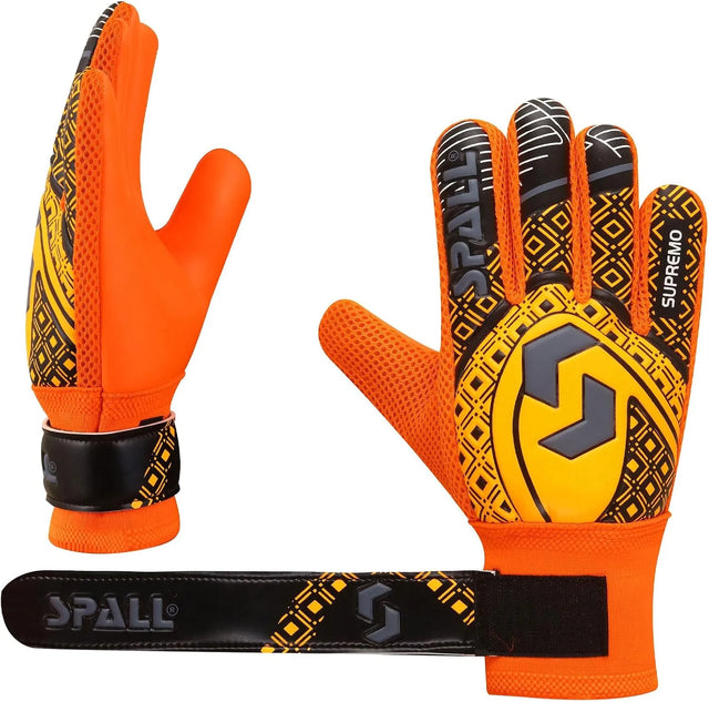Goalkeeper Gloves Strong Grip with Finger Spine Double Wrist Protection Prevent Injuries for The Toughest Saves Goalie Training Gloves for Youth & Adult | Ideal for All Surfaces, Kids & Adults