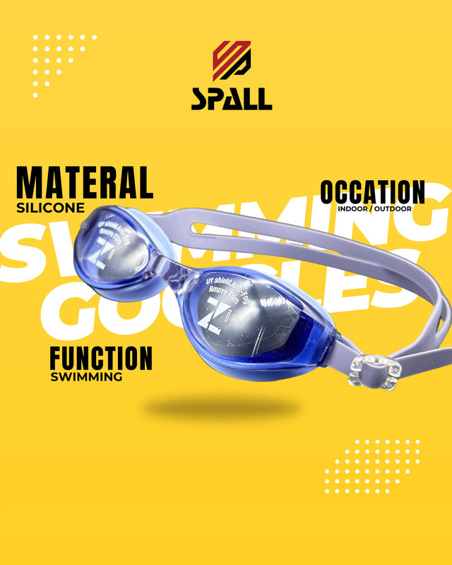 Anti-Fog Swimming Goggles with UV Protection, Silicone Strap – Indoor & Outdoor Use