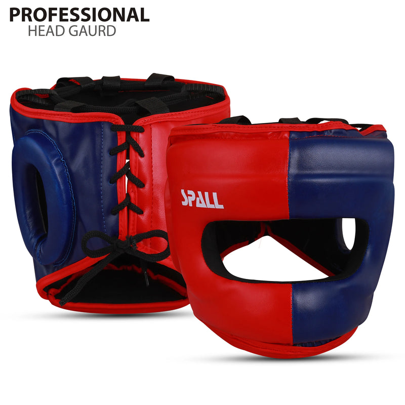 Head Guard For Professionals And Beginners Red Blue (SI-1181) | Ideal for All Surfaces, Kids & Adults | Match-Ready | Includes Pump & Needle | Durable & Long-Lasting Performance