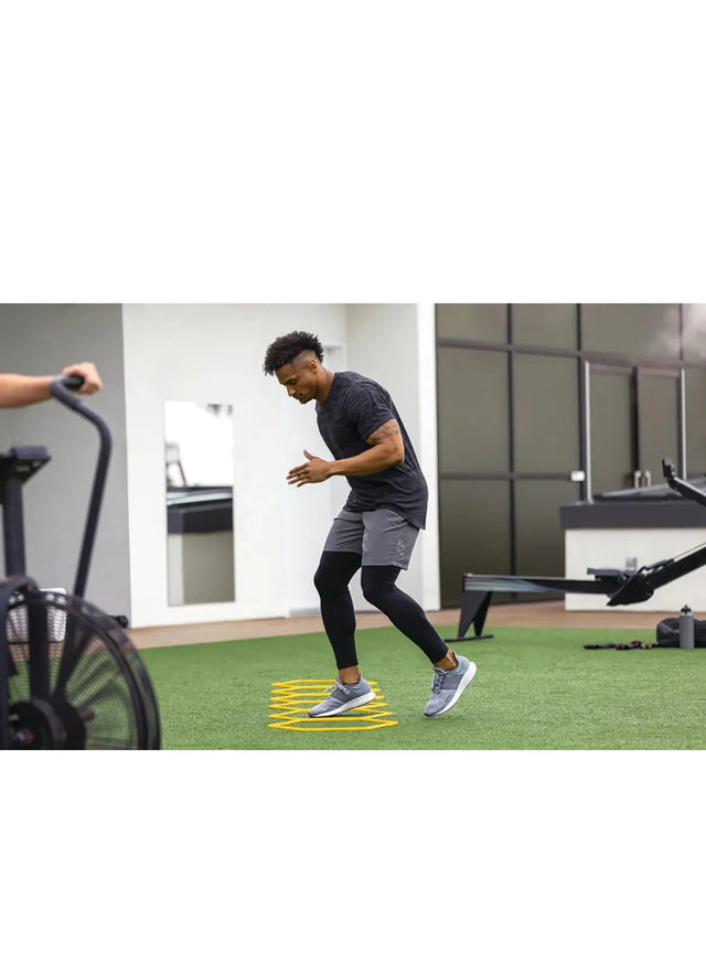 Hexagon Agility Rings For Speed Training And Agility Footwork Training Speed Hurdles Ladder With Carrying Bag 6 Rings Set (TRB52) | Ideal for All Surfaces, Kids & Adults | Match-Ready | Includes Pump