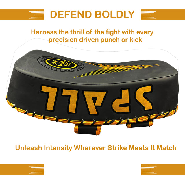 Arm Mitt Kick Boxing Gold Red White(SI-1583) | Ideal for All Surfaces, Kids & Adults | Match-Ready | Includes Pump & Needle | Durable & Long-Lasting Performance