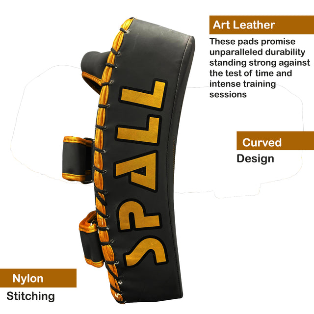 Arm Mitt Kick Boxing Gold Red White(SI-1583) | Ideal for All Surfaces, Kids & Adults | Match-Ready | Includes Pump & Needle | Durable & Long-Lasting Performance