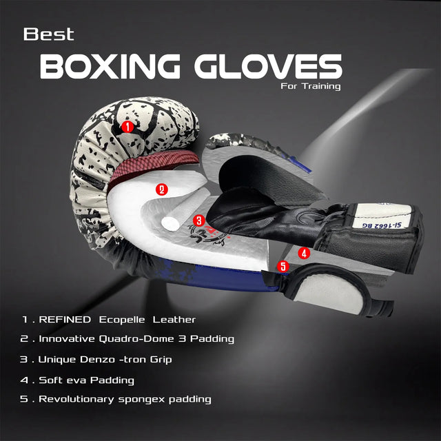 Boxing Gloves For Sparring Training And Fighting Lightweight (SI-1662) | Ideal for All Surfaces, Kids & Adults | Match-Ready | Includes Pump & Needle | Durable & Long-Lasting Performance