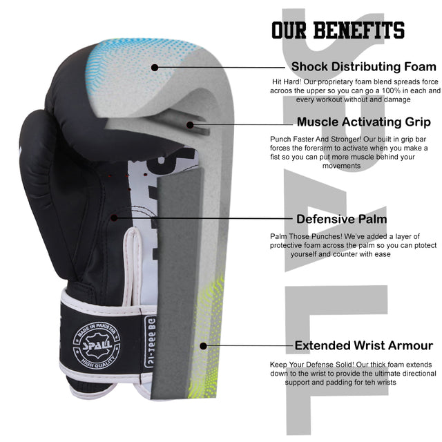 Boxing Gloves For Sparring Training & Fighting Lightweight (SI-1666) | Ideal for All Surfaces, Kids & Adults | Match-Ready | Includes Pump & Needle | Durable & Long-Lasting Performance