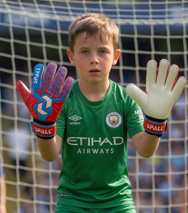 Kids Goalkeeper Gloves – High Grip Latex Palm Soccer Goalie Gloves with Wrist Support(GK-100)