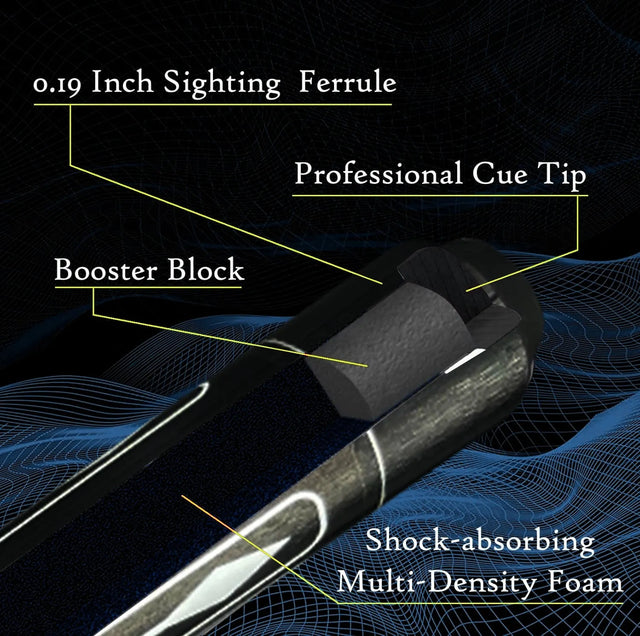 Snooker Cue Stick Play Billiard Pool Sticks Wood Materials Straight Feel Good Beautiful Entertainment Snooker Billiard Tool | Ideal for All Surfaces, Kids & Adults | Match-Ready | Includes Pump & Need