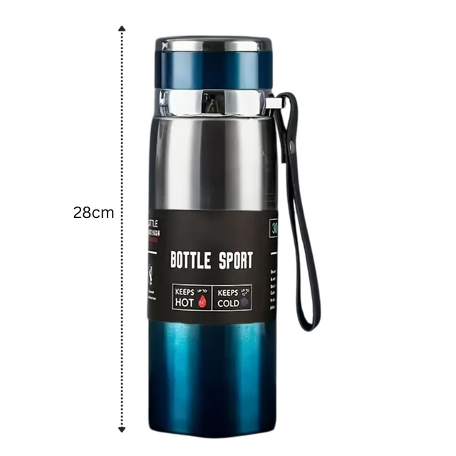Double Wall Stainless Steel Travel Mug, 1000ml Insulated Water Bottle, Thermos for Car, Outdoor