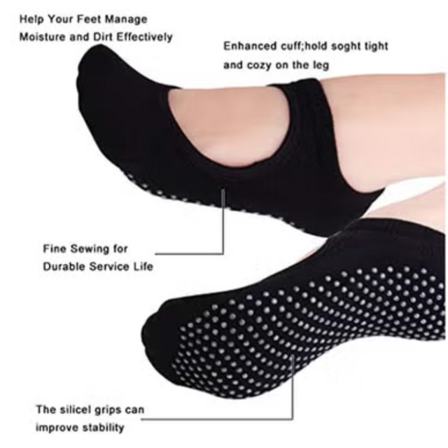 1 Pair Foot Care Massage Anti-Slip Men Women Yoga Socks