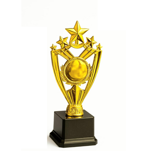 21.3cm Star Gold Trophy – Achievement Award Trophy for Sports, Competitions & Recognition Events