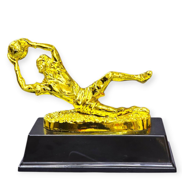 20cm Goalkeeper Trophy – Gold Color Soccer Award for Best Goalie & Football Achievements
