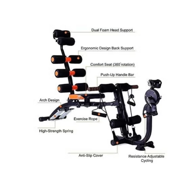 Seven Pack & Six Pack Care Fitness Machine ? Full Body Workout Equipment | Ideal for All Surfaces, Kids & Adults | Match-Ready | Includes Pump & Needle | Durable & Long-Lasting Performance
