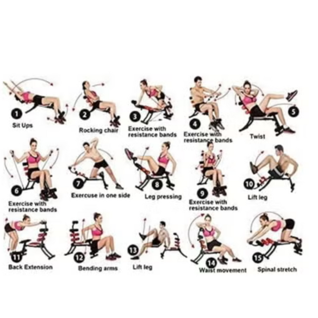 Seven Pack & Six Pack Care Fitness Machine ? Full Body Workout Equipment | Ideal for All Surfaces, Kids & Adults | Match-Ready | Includes Pump & Needle | Durable & Long-Lasting Performance