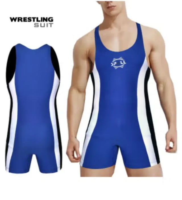 Mens Wrestling Suit One Piece Wrestling Singlet Bodysuit Underwear Sport Bodysuit Gym Outfit Breathable | Ideal for All Surfaces, Kids & Adults | Match-Ready | Includes Pump & Needle | Durable & Long-Lasting