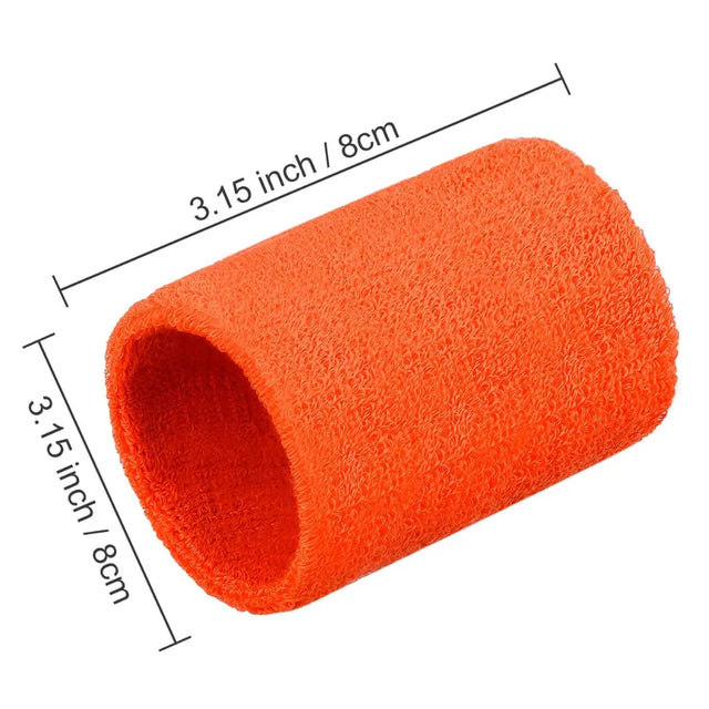 Direct Absorbent Wrist Sweatbands for Athletic Men and Women - 6 Pcs Tennis Wrist Sweat Bands for Gym & Running-Wicking Wristbands for Exercise | Ideal for All Surfaces, Kids & Adults | Match-Ready