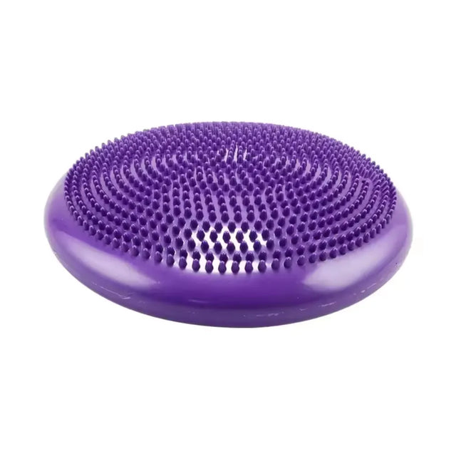 Inflatable Yoga Massage Ball Durable Universal Sports Gym Fitness Yoga Wobble Stability Balance Disc Massage Cushion Mat | Ideal for All Surfaces, Kids & Adults | Match-Ready | Includes Pump & Needle