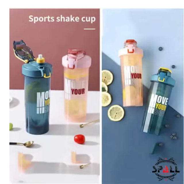 Protein Powder Shake Exercise Bottle Shake Smart Pin Cup | Ideal for All Surfaces, Kids & Adults | Match-Ready | Includes Pump & Needle | Durable & Long-Lasting Performance