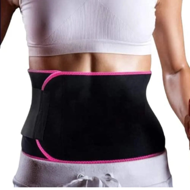 Sweat Waist Trimmer For Women And Men - Sweat Band Waist Trainer For High-Intensity Training & Workouts | Ideal for All Surfaces, Kids & Adults | Match-Ready | Includes Pump & Needle | Durable & Long-Lasting