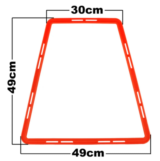Trapezoid Agility Ladder Fluorescent Green - 6 Pack | Ideal for All Surfaces, Kids & Adults | Match-Ready | Includes Pump & Needle | Durable & Long-Lasting Performance