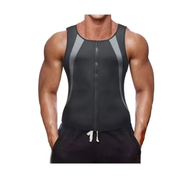 Men Sweat Vest Waist Trainer Body Shaper Hot Neoprene Sport Fitness Gym Workout Sauna Tank Top | Ideal for All Surfaces, Kids & Adults | Match-Ready | Includes Pump & Needle | Durable & Long-Lasting Performance