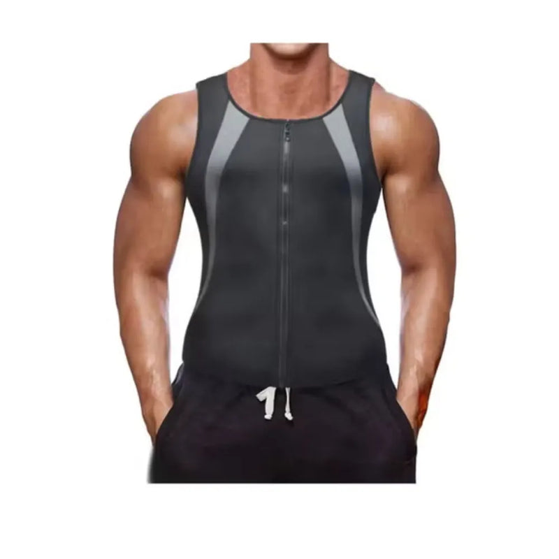 Men Sweat Vest Waist Trainer Body Shaper Hot Neoprene Sport Fitness Gym Workout Sauna Tank Top | Ideal for All Surfaces, Kids & Adults | Match-Ready | Includes Pump & Needle | Durable & Long-Lasting Performance