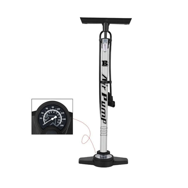 Universal Air Pump with Pressure Gauge ? High-Pressure Hand Pump for Football, Basketball, Bicycle, and Sports Balls | Ideal for All Surfaces, Kids & Adults | Match-Ready | Includes Pump & Needle