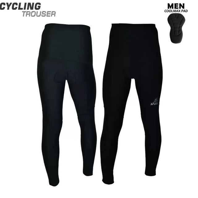 Men'S Long Cycling Pants Trouser Bike Pants Tights Legging With 4D Sponge Padded | Ideal for All Surfaces, Kids & Adults | Match-Ready | Includes Pump & Needle | Durable & Long-Lasting Performance