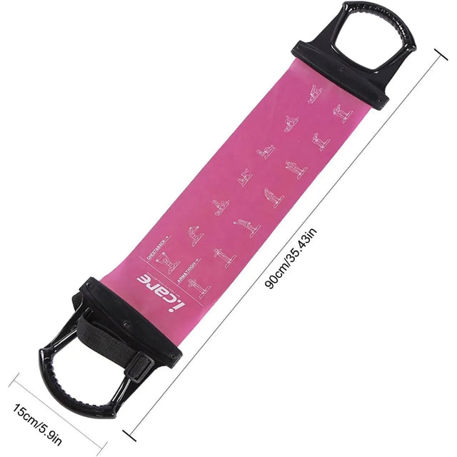 Exercise Bands,Latex Elastic Pilates Bands for Women | Pull Up Assistance Bands, Loot Leg Stretch Bands, Workout Equipment for Home and Gym with Handles by Ibaste | Ideal for All Surfaces, Kids & Adult