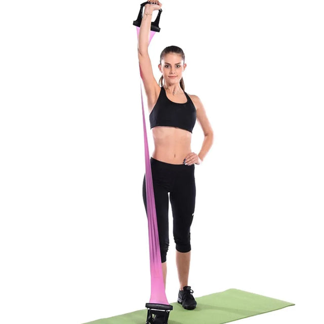 Exercise Bands,Latex Elastic Pilates Bands for Women | Pull Up Assistance Bands, Loot Leg Stretch Bands, Workout Equipment for Home and Gym with Handles by Ibaste | Ideal for All Surfaces, Kids & Adult