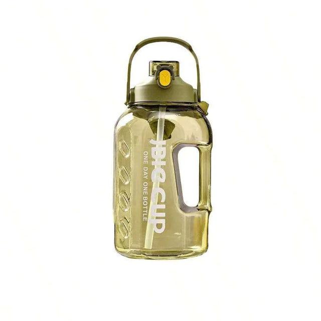 2.2L Large Water Bottle with Handle ? Leakproof BPA-Free Sports Jug for Gym, Fitness, Outdoor & Daily Hydration ? Big Cup Water Container with Time Marker | Ideal for All Surfaces, Kids & Adults