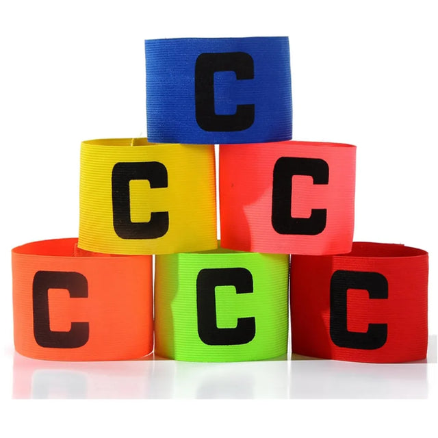 Captain Armband Multicolor Football Captain Armband Sports Hockey Rugby Netball Player Adjustable Bands Captain Armband Retractable Elasticated Armbands for Adult Youth | Ideal for All Surfaces, Kids