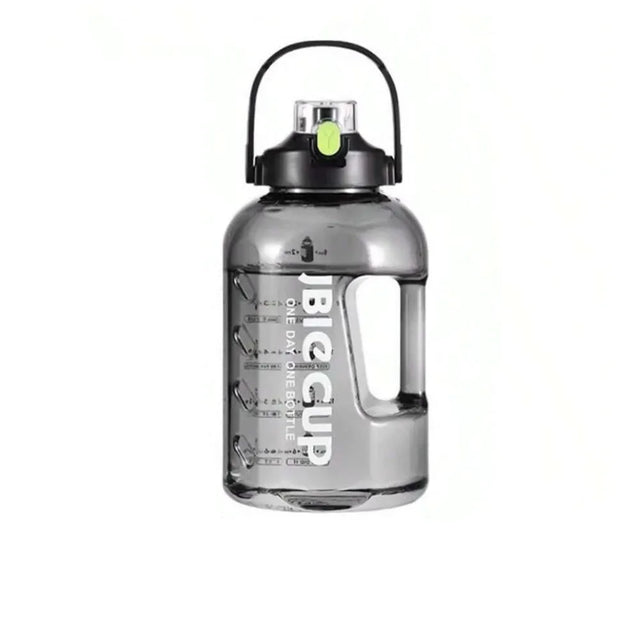 2.2L Large Water Bottle with Handle ? Leakproof BPA-Free Sports Jug for Gym, Fitness, Outdoor & Daily Hydration ? Big Cup Water Container with Time Marker | Ideal for All Surfaces, Kids & Adults