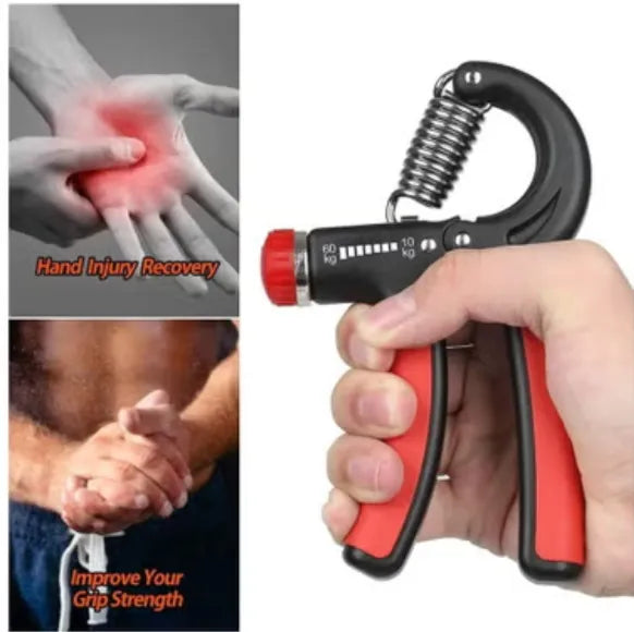 Hand Grip Strengthener, Adjustable Resistance 11-132Lbs (5-60kg), With Counting?Non-Slip Gripper, for Muscle Building and Injury Recovery for Athletes | Ideal for All Surfaces, Kids & Adults