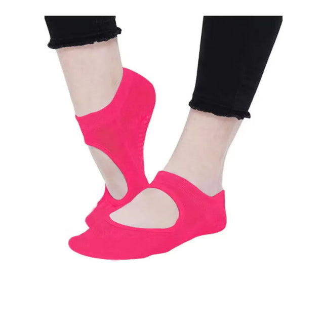 1 Pair Foot Care Massage Anti-Slip Men Women Yoga Socks | Ideal for All Surfaces, Kids & Adults | Match-Ready | Includes Pump & Needle | Durable & Long-Lasting Performance
