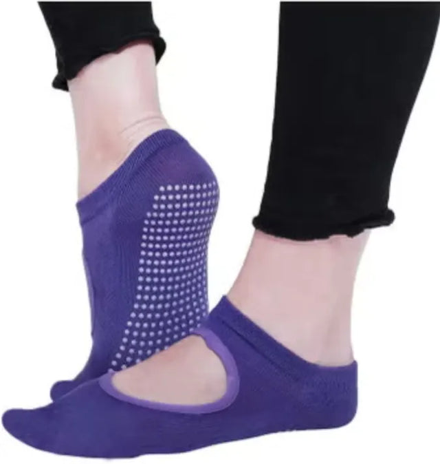 1 Pair Foot Care Massage Anti-Slip Men Women Yoga Socks | Ideal for All Surfaces, Kids & Adults | Match-Ready | Includes Pump & Needle | Durable & Long-Lasting Performance