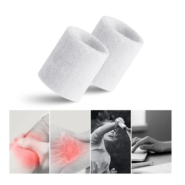 Direct Absorbent Wrist Sweatbands for Athletic Men and Women - 6 Pcs Tennis Wrist Sweat Bands for Gym & Running-Wicking Wristbands for Exercise | Ideal for All Surfaces, Kids & Adults | Match-Ready