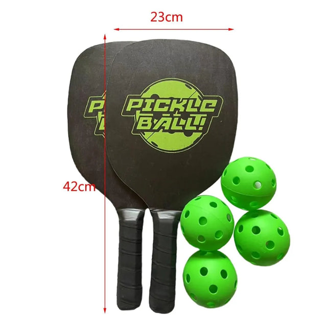 Pickleball Set of 2 Pickleball-Paddles with 4 Balls, Ball Bag, Ball Retriever Lightweight Pickle Ball Paddle Set of-2 and Accessories for Adults, Kids, Beginners Intermediates | Ideal for All Surfaces